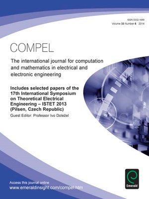 cover image of COMPEL: The International Journal for Computation and Mathematics in Electrical and Electronic Engineering, Volume 33, Issue 6